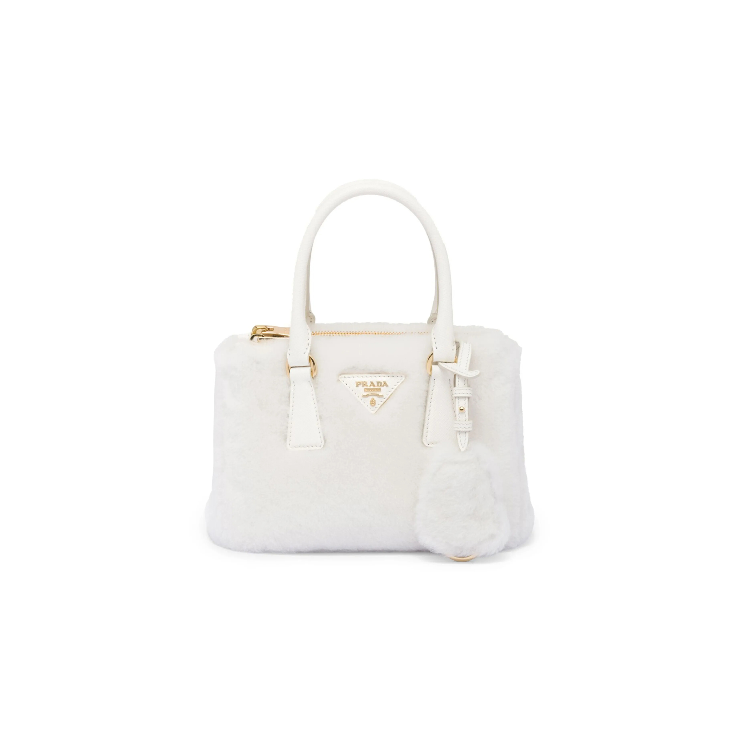 Pra*a galleria shearling mini bag 1ba906 (20*14.5*9.5cm)